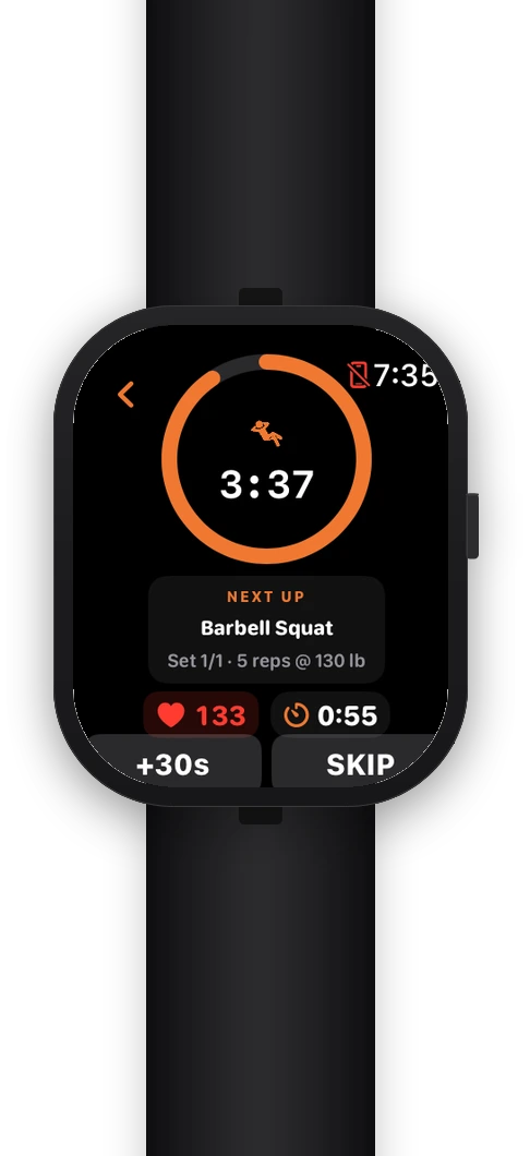 Serie completada en la app de Massiv para Apple Watch